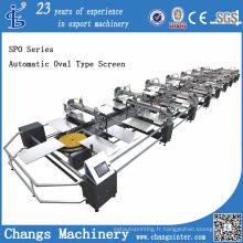 Machine d&#39;impression d&#39;écran de type ovale automatique Spo Series à vendre